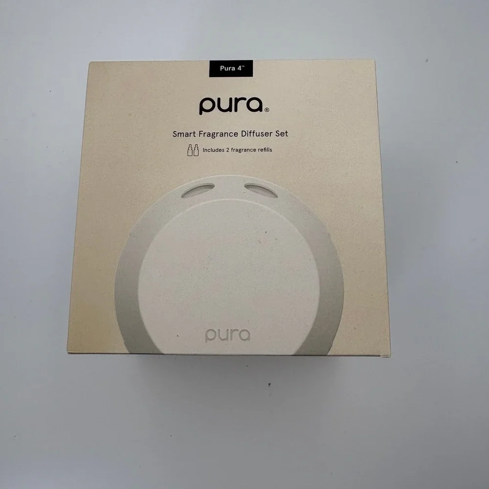 Pura 4 Smart Fragrance Diffuser New Open Box w/ 2 Refills Lavender Yuzu Citron